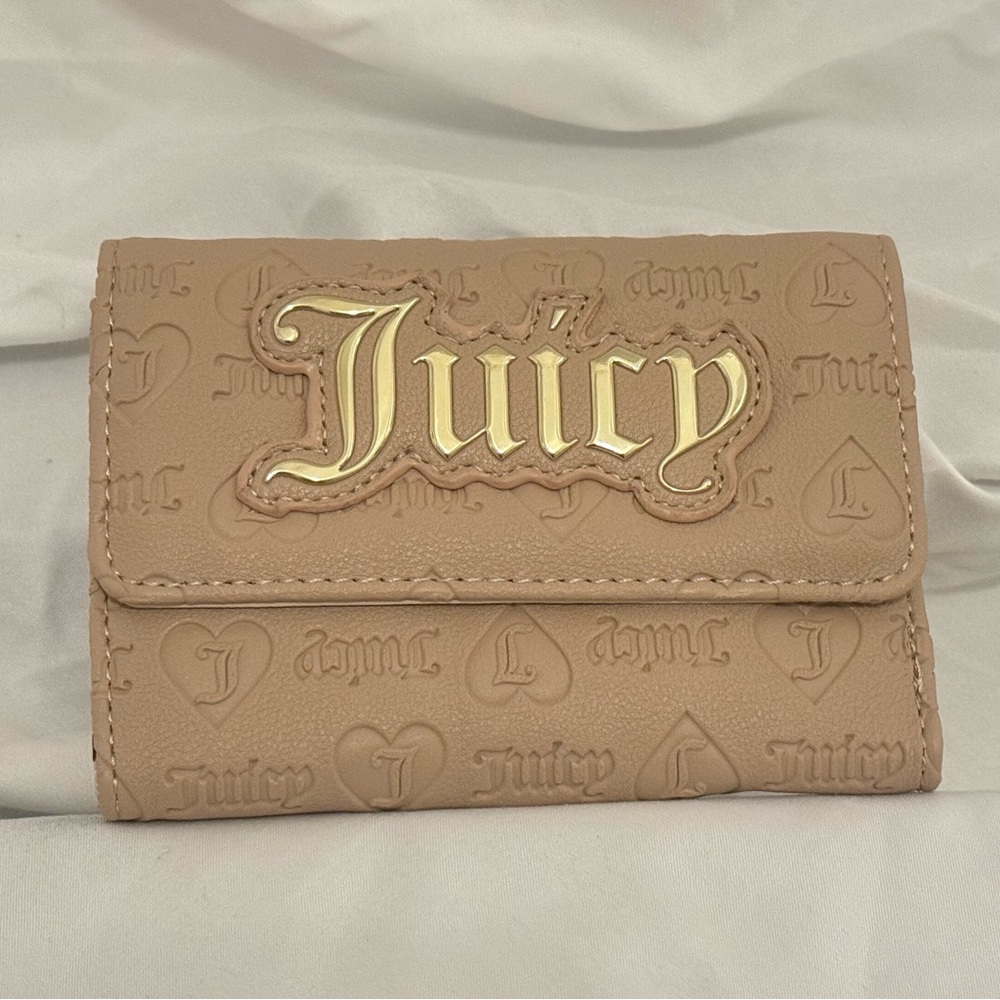Juicy Couture Beige Embossed Wallet